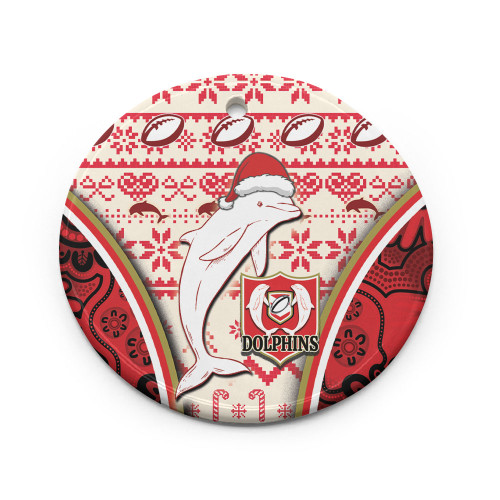 Redcliffe Dolphins Ornaments - Christmas Redcliffe Dolphins Mascot Ornaments