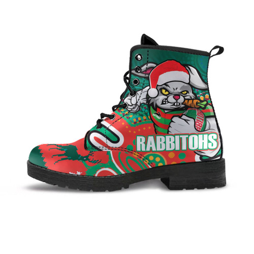 Souths Christmas Leather Boots - Merry Christmas Super Souths With Ball And Patterns Leather Boots Souths Christmas Leather Boots - Merry Christmas Super Souths With Ball And Patterns Leather Boots