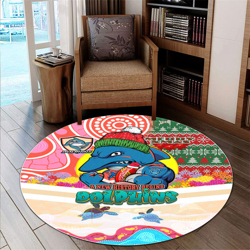 Redcliffe Christmas Round Rug - A New History Begins Redcliffe Christmas Round Rug - A New History Begins