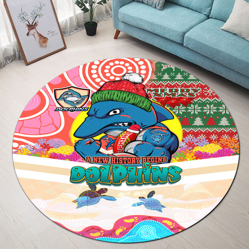 Redcliffe Christmas Round Rug - A New History Begins Redcliffe Christmas Round Rug - A New History Begins