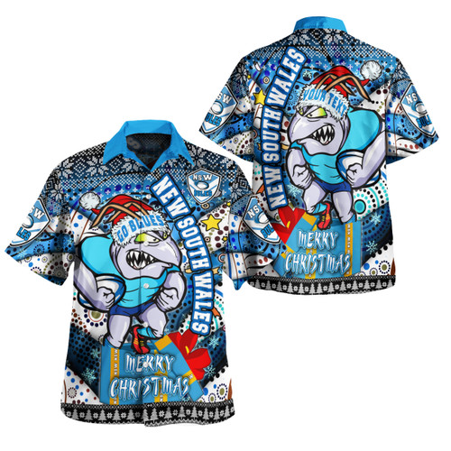Cockroaches  Christmas Hawaiian Shirt - Custom NSW Go Blues Cockroaches Aboriginal Inspired With Snowflake Hawaiian Shirt Cockroaches  Christmas Hawaiian Shirt - Custom NSW Go Blues Cockroaches Aboriginal Inspired With Snowflake Hawaiian Shirt