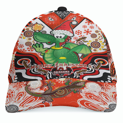 Illawarra and St George Christmas Cap - Merry Christmas Green Illawarra and St George Indigenous Cap