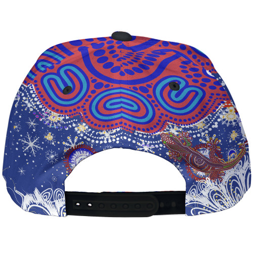 Newcastle Christmas Cap - Merry Christmas Newcastle Indigenous Cap Newcastle Christmas Cap - Merry Christmas Newcastle Indigenous Cap
