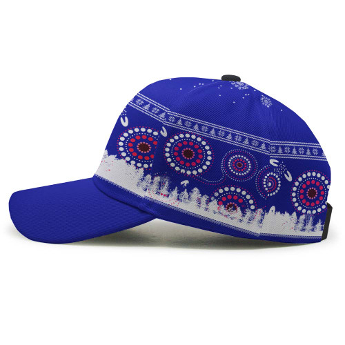 Canterbury-Bankstown Bulldogs Christmas Cap - Canterbury-Bankstown Bulldogs Ugly Christmas And Aboriginal Patterns Cap Canterbury-Bankstown Bulldogs Christmas Cap - Canterbury-Bankstown Bulldogs Ugly Christmas And Aboriginal Patterns Cap