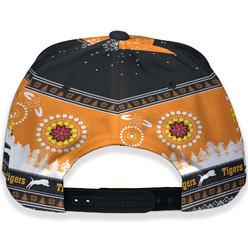 Wests Tigers Christmas Cap - Wests Tigers Ugly Christmas And Aboriginal Patterns Cap Wests Tigers Christmas Cap - Wests Tigers Ugly Christmas And Aboriginal Patterns Cap