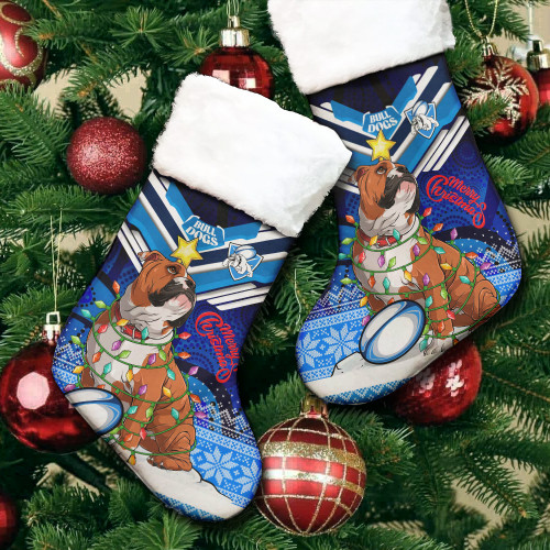 Canterbury-Bankstown Bulldogs Christmas Stocking - Pride To Be A Bulldogs Ugly Christmas Pattern And Aboriginal Inspired Stocking Canterbury-Bankstown Bulldogs Christmas Stocking - Pride To Be A Bulldogs Ugly Christmas Pattern And Aboriginal Inspired Stocking