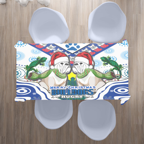 Canterbury-Bankstown Christmas Tablecloth -Merry Canterbury-Bankstown Christmas Indigenous Tablecloth Canterbury-Bankstown Christmas Tablecloth -Merry Canterbury-Bankstown Christmas Indigenous Tablecloth