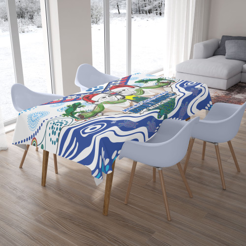 Canterbury-Bankstown Christmas Tablecloth -Merry Canterbury-Bankstown Christmas Indigenous Tablecloth Canterbury-Bankstown Christmas Tablecloth -Merry Canterbury-Bankstown Christmas Indigenous Tablecloth