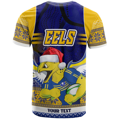 Parramatta Eels Christmas T-shirt - Custom Pride Of Parramatta Eels Ugly Christmas Pattern And Aboriginal Inspired T-shirt Parramatta Eels Christmas T-shirt - Custom Pride Of Parramatta Eels Ugly Christmas Pattern And Aboriginal Inspired T-shirt