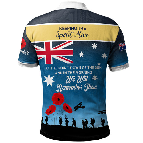 Gold Coast Titans Anzac Custom Polo Shirt - Keeping the Spirit Alive Polo Shirt Gold Coast Titans Anzac Custom Polo Shirt - Keeping the Spirit Alive Polo Shirt