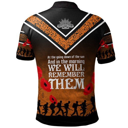 South Wests Tigers Anzac Custom Polo Shirt - We Will Remember Polo Shirt South Wests Tigers Anzac Custom Polo Shirt - We Will Remember Polo Shirt