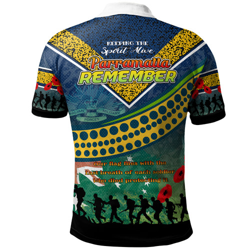 Australia Parramatta Eels Anzac Polo Shirt - Custom Parramatta Eels Remember Polo Shirt Australia Parramatta Eels Anzac Polo Shirt - Custom Parramatta Eels Remember Polo Shirt