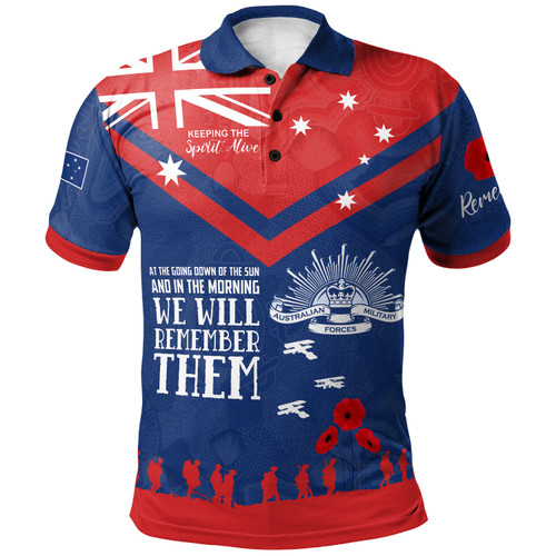 Australia Newcastle Anzac Custom Polo Shirt - Keeping The Spirit Alive Polo Shirt