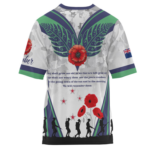 New Zealand Anzac Custom T-shirt - We Will Remember Them T-shirt New Zealand Anzac Custom T-shirt - We Will Remember Them T-shirt