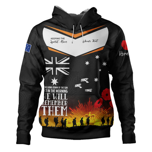 South Sydney Rabbitohs Anzac Custom Hoodie - Keeping the Spirit Alive Hoodie South Sydney Rabbitohs Anzac Custom Hoodie - Keeping the Spirit Alive Hoodie
