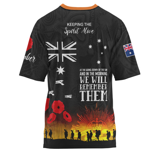 South Sydney Rabbitohs Anzac Custom T-shirt - Keeping the Spirit Alive T-shirt South Sydney Rabbitohs Anzac Custom T-shirt - Keeping the Spirit Alive T-shirt