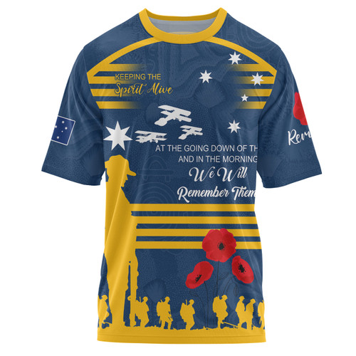 Parramatta Eels Anzac Custom T-shirt - Keeping the Spirit Alive T-shirt