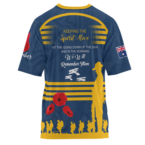 Parramatta Eels Anzac Custom T-shirt - Keeping the Spirit Alive T-shirt Parramatta Eels Anzac Custom T-shirt - Keeping the Spirit Alive T-shirt
