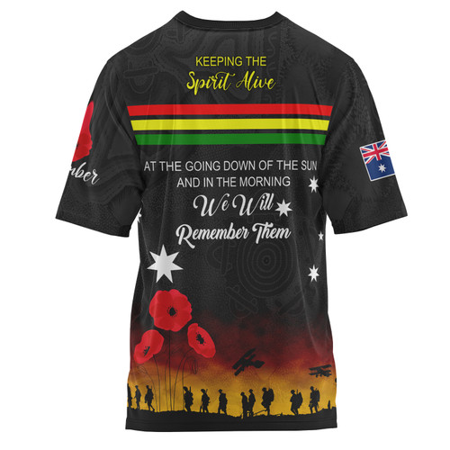 Penrith Panthers Anzac Custom T-shirt - Keeping the Spirit Alive T-shirt Penrith Panthers Anzac Custom T-shirt - Keeping the Spirit Alive T-shirt