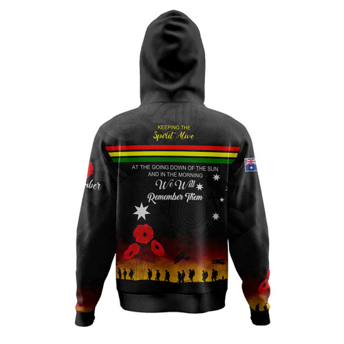 Penrith Panthers Anzac Custom Hoodie - Keeping the Spirit Alive Hoodie Penrith Panthers Anzac Custom Hoodie - Keeping the Spirit Alive Hoodie