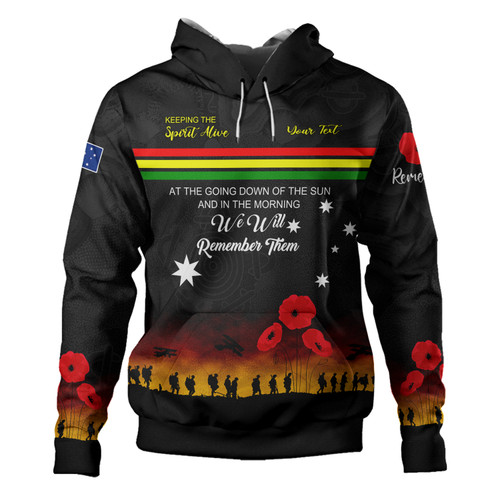 Penrith Panthers Anzac Custom Hoodie - Keeping the Spirit Alive Hoodie Penrith Panthers Anzac Custom Hoodie - Keeping the Spirit Alive Hoodie