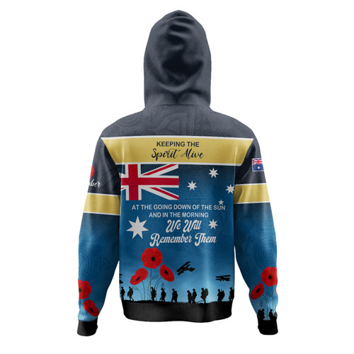 Gold Coast Titans Anzac Custom Hoodie - Keeping the Spirit Alive Hoodie