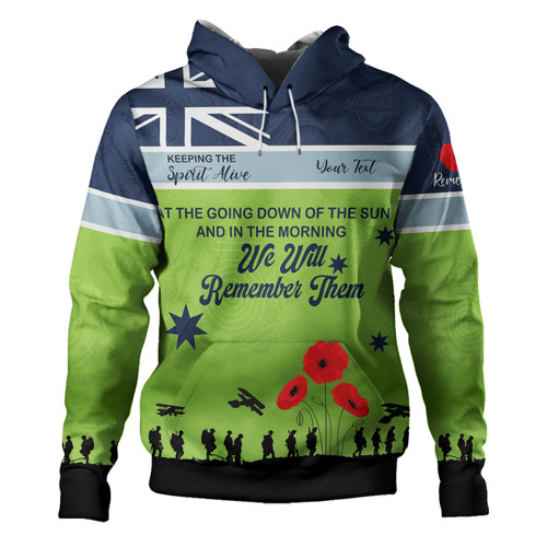 Canberra Raiders Anzac Custom Hoodie - Keeping the Spirit Alive Hoodie Canberra Raiders Anzac Custom Hoodie - Keeping the Spirit Alive Hoodie