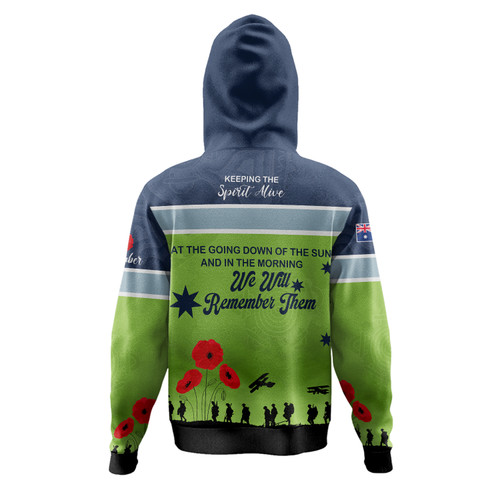 Canberra Raiders Anzac Custom Hoodie - Keeping the Spirit Alive Hoodie Canberra Raiders Anzac Custom Hoodie - Keeping the Spirit Alive Hoodie