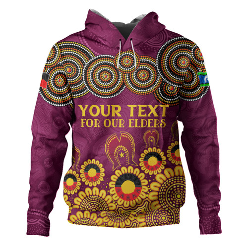 Brisbane Broncos Naidoc Hoodie - Custom Broncos For Our Elders Hoodie Brisbane Broncos Naidoc Hoodie - Custom Broncos For Our Elders Hoodie