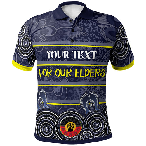 North Queensland Cowboys Naidoc Polo Shirt - Custom For Our Elders Polo Shirt North Queensland Cowboys Naidoc Polo Shirt - Custom For Our Elders Polo Shirt