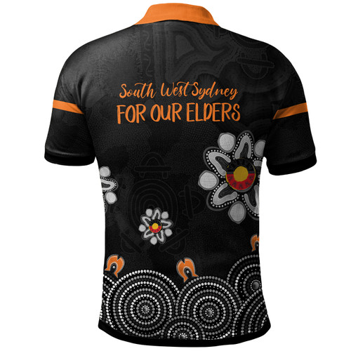 Australia South  Sydney Naidoc Polo Shirt - Custom For Our Elders Polo Shirt Australia South  Sydney Naidoc Polo Shirt - Custom For Our Elders Polo Shirt