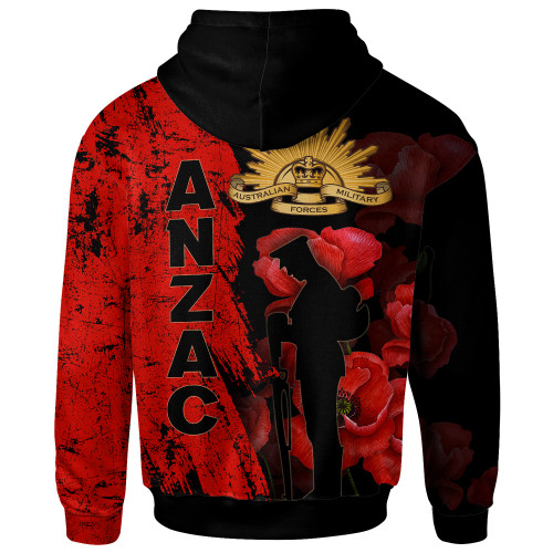 Australia Anzac Day Hoodie - Anzac Poppy2 Australia Anzac Day Hoodie - Anzac Poppy2