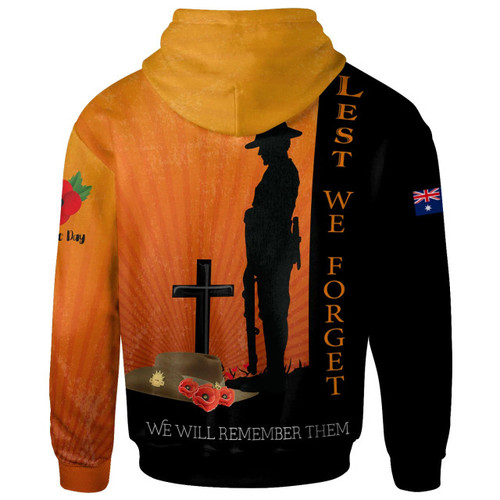 Australia Anzac Day Hoodie - Remembrance Day Australia Anzac Day Hoodie - Remembrance Day
