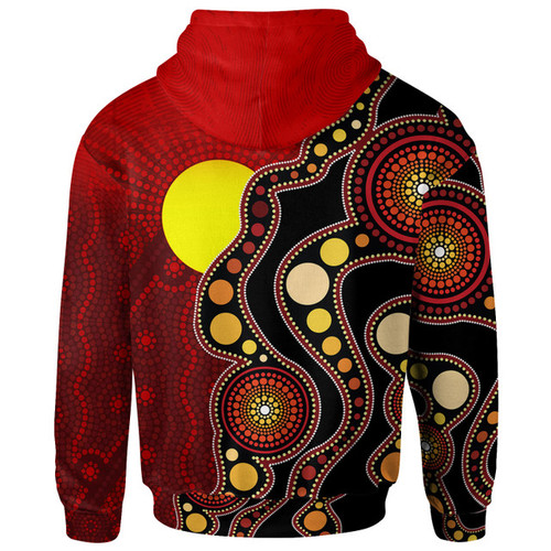 Australia Aboriginal Inspired Hoodie - Australia Aboriginal Inspired Life Style Flag Circle Dot Painting Art Australia Aboriginal Inspired Hoodie - Australia Aboriginal Inspired Life Style Flag Circle Dot Painting Art