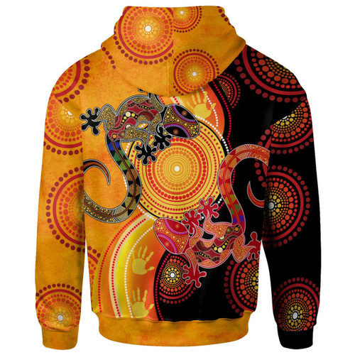 Australia Aboriginal Inspired Hoodie - Couple Aboriginal Inspired Lizards Australia Aboriginal Inspired Hoodie - Couple Aboriginal Inspired Lizards
