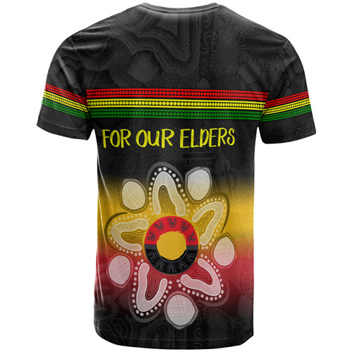 Penrith Panthers Naidoc T-shirt - Custom For Our Elders T-shirt Penrith Panthers Naidoc T-shirt - Custom For Our Elders T-shirt