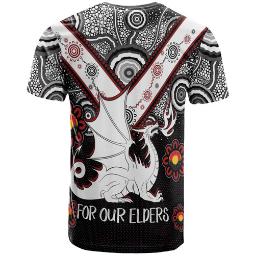 St. George Illawarra Dragons Naidoc T-shirt - Custom For Our Elders T-shirt St. George Illawarra Dragons Naidoc T-shirt - Custom For Our Elders T-shirt