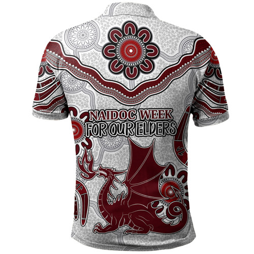 St. George Illawarra Dragons Naidoc Polo Shirt - Custom For Our Elders Boomerangs Polo Shirt St. George Illawarra Dragons Naidoc Polo Shirt - Custom For Our Elders Boomerangs Polo Shirt