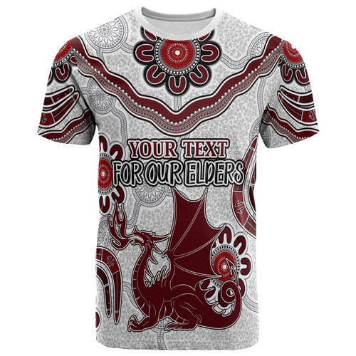 St. George Illawarra Dragons Naidoc T-shirt - Custom For Our Elders Boomerangs T-shirt St. George Illawarra Dragons Naidoc T-shirt - Custom For Our Elders Boomerangs T-shirt