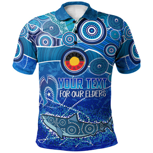 Cronulla-Sutherland Sharks Naidoc Polo Shirt - Custom For Our Elders Polo Shirt Cronulla-Sutherland Sharks Naidoc Polo Shirt - Custom For Our Elders Polo Shirt