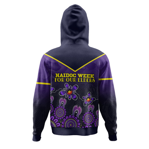 Melbourne Storm Naidoc Hoodie - Custom For Our Elders Purple Hoodie Melbourne Storm Naidoc Hoodie - Custom For Our Elders Purple Hoodie