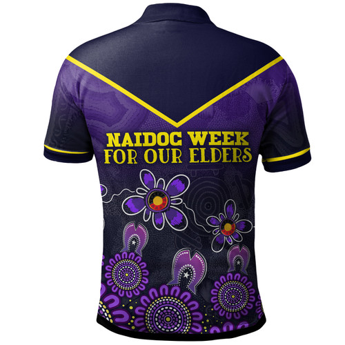 Melbourne Storm Naidoc Polo Shirt - Custom For Our Elders Purple Polo Shirt Melbourne Storm Naidoc Polo Shirt - Custom For Our Elders Purple Polo Shirt