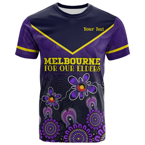 Melbourne Storm Naidoc T-shirt - Custom For Our Elders Purple T-shirt Melbourne Storm Naidoc T-shirt - Custom For Our Elders Purple T-shirt