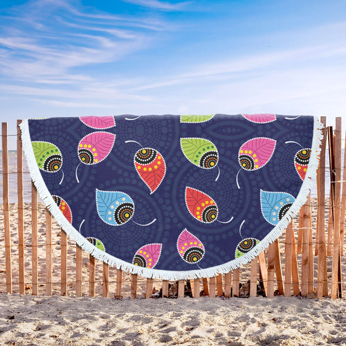 Australia Aboriginal Inspired Beach Blanket - Aboriginal Art Vector Beach Blanket Australia Aboriginal Inspired Beach Blanket - Aboriginal Art Vector Beach Blanket