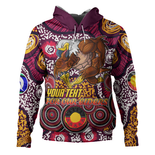 Manly Warringah Sea Eagles Naidoc Hoodie - Custom For Our Elders Hoodie Manly Warringah Sea Eagles Naidoc Hoodie - Custom For Our Elders Hoodie