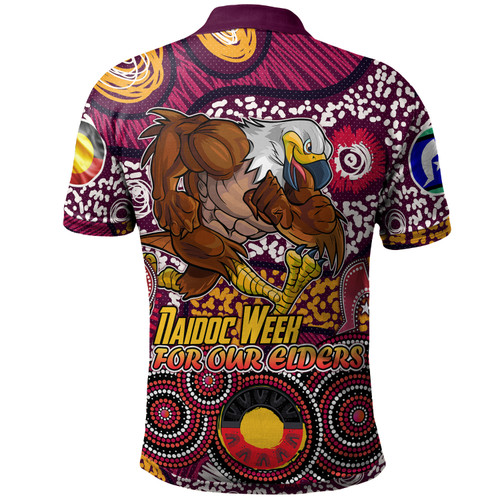 Manly Warringah Sea Eagles Naidoc Polo Shirt - Custom For Our Elders Polo Shirt