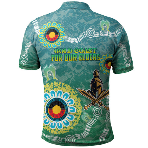 Gold Coast Titans Naidoc Polo Shirt - Custom For Our Elders Polo Shirt Gold Coast Titans Naidoc Polo Shirt - Custom For Our Elders Polo Shirt