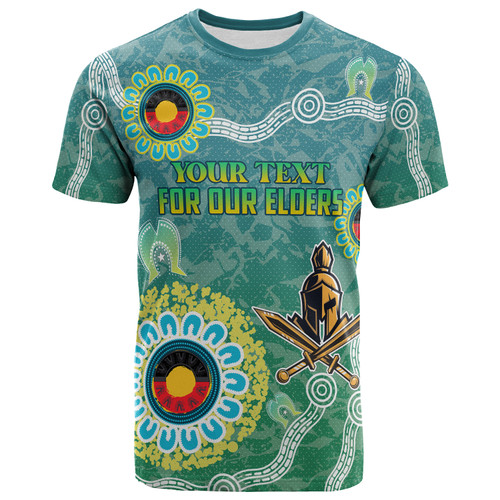 Gold Coast Titans Naidoc T-shirt - Custom For Our Elders T-shirt Gold Coast Titans Naidoc T-shirt - Custom For Our Elders T-shirt
