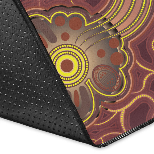 Australia Aboriginal Inspired Area Rug - Aboriginal Dot Art Vector Background Australia Aboriginal Inspired Area Rug - Aboriginal Dot Art Vector Background