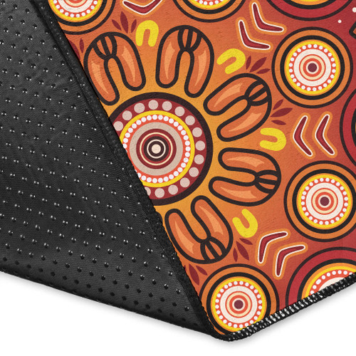 Australia Aboriginal Inspired Area Rug - Aboriginal Art Dot Painting 02 Australia Aboriginal Inspired Area Rug - Aboriginal Art Dot Painting 02